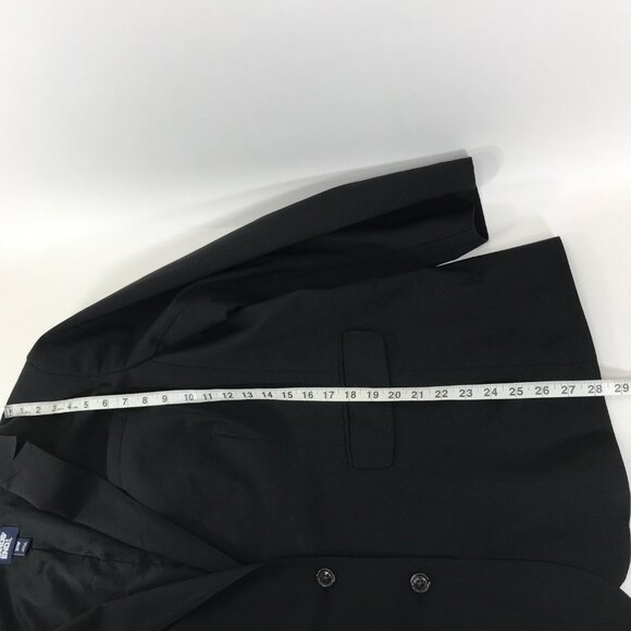 Lands' End Wool Blend 2-Button Blazer Women's Plus Size 20W Black Lined Career - Picture 6 of 9